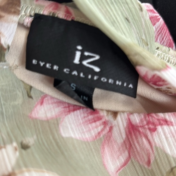 Y2K Floral Babydoll Chiffon Top Sz S Empire Waist Ties At Back Whimsy Fairy - Picture 5 of 7